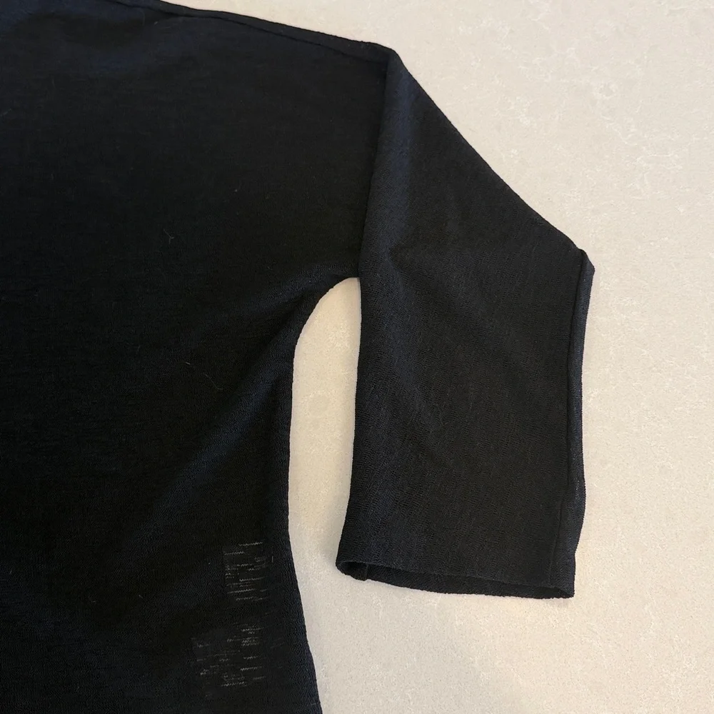 Kasper Elegant Black Knit Cardigan - Picture 4 of 9
